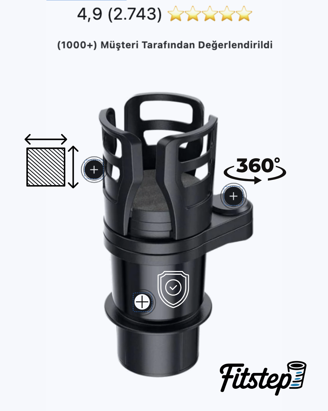 Çok Amaçlı 360° Oto Bardaklık® Anneler Gününe Özel Fiyat!